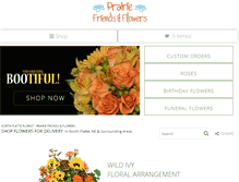 Tablet Screenshot of prairiefriendsandflowers.com